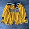 Hommes maille équipe retour juste Don cousu visage maille basket-ball Shorts poches mitchell ness Pantalones de baloncesto Shorts