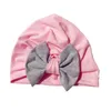 Chapeaux 2022 mignon bébé chapeau coton doux Turban oreille noeud fille Style bohème enfants enfants né casquette pour filles chapeaux