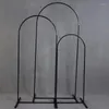Party Decoration 1 Set 3pcs Wedding Arch Iron Pipe N-shaped Flower Stands Metal Props Background Artificial Stand