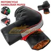 ST43 1Pair Motorcycle Handlebar Muffs Protective Motorcycle Scooter Thick Warm Grip Handle Bar Muff Rainproof Winter Warmer Gloves