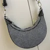 Designer Loop Bag Women Handbag Purse ￤kta l￤derkedja Crossbody Bags Fashion Shoulder Lady Denim Tote 23cm