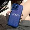 Luxury Phone Cases Fashion Klein Blue Pattern Phonecase Designers Letterns Case Shockproof Cover Shell For IPhone 13 Pro Max 12 11 XS XR Hot