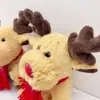 Manufacturers wholesale 20cm Christmas deer plush toys red scarf New year Milu deers animal dolls Christmas gifts for children