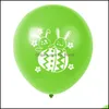 Autres Fournitures De Fête D'événement 12 Pouces Ballons De Pâques Latex Oeuf De Lapin Imprimé Enfants Lapin Fête Ballon Fournitures Belle Décoration Dhf4I