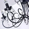 Chandeliers Vintage Kitchen Crystal Chandelier Ceiling Hanging Lamp Living Room Wrought Iron Candle For Home Decor