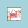 Storage Bags Striped Lunch Bags Insated Thermal Stripe Tote Campus Picnic Food Storage Box Women Students Drop Delivery Home Garden Dhx4V