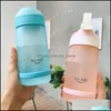 Tumblers 550Ml St Plastic Bottle Sports Water Bottles With Children Students School Outdoor Cam Drop Delivery Home Garden Kitchen Di Dhquk