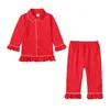 Pigiama per bambini di nuovo stile natalizio Primavera e autunno Completo cardigan per bambini in cotone a maniche lunghe per ragazzi e ragazze