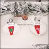 Christmas Decorations Christmas Sierware Holders Nonwoven Fabric Cutlery Spoon Knife Fork Bag Utensil Organizer Xmas Table Decor Dro Dhged