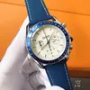 Многофункциональная перепечатка OMG Speed ​​Master DSINR Заручистые часы Businss M Luxury MN G Awatchs Ntlan Six Ndl Tiin Surf Blt Watch