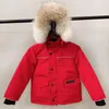 Çocuklar Kanadalı Down Palto Erkek Kız Tasarımcısı Kış Ceket Bebek Dış Giyim Ceketleri Rozet Kalın Sıcak Out Giyim Katlar Çocuklar Parkas Fashion Classic Parkas R6YU#