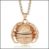 Pendant Necklaces Mtilayer Wing Locket Pendants Necklace Vintage 4 5 6 Layers Memory Po Box Necklaces For Men Women Gift Wholesale D Dhsti