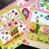 Kits de arte adhesivo de mosaico con botones de 36 estilos, juguetes de pintura en T, regalos de educación preescolar temprana para niños y niñas