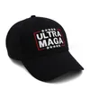 Trump Fans Embroidery Hats Black Red Ultra Maga Baseball Cap For Men and Women