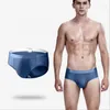 Underpants 7pcs Men Briefs Summer Hollow Out Mesh Sexy Borda respirável de roupas íntimas