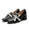 Bowknot Women's Lefu Shoes British Style мягкая кожаная скольжение на ленивых одиночных туфлях Women 2023