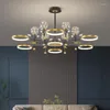 Lampadari Nordic Luxury Living Room Atmospheric Household Fari Modern Minimalist Hall Glass Balls Chandelier Kids