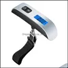 Weighing Scales Hanging Weight Scale Lcd Display Electronic 50Kg /110Lb Lage Fish Bag Scales Drop Delivery Office School Business In Dh1Oo