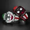 Montre-bracelet 2021 Arrivée Joker Watch Men Unique Big Eyes Fashion Clown Quartz pour Halloween Le cuir imperméable Sports ES Mens218f7746618