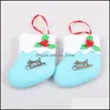 Decorações de Natal de Natal não tecido de Natal, Pequeno Holly Tree Decoration Year Merry Home Staque Drop Delivery Garden Fes DHCLH