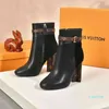 with Box Boots Top Brand Letter Design L512573 Women PILLOW COMFORT Ankle METROPOLIS RANGER Flat High B Ely Purse Vuttonly Crossbody