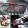 BBQ-Tools-Zubehör Antihaft-Mesh-BBQ-Tools-Tasche Wiederverwendbar und leicht zu reinigen Outdoor-Picknick-Grill-Zubehör Drop-Lieferung nach Hause G Dhpzl