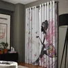 Rideau africain femmes fille fenêtre rideaux salon cuisine intérieur décor Swag enfants traitement cantonnières