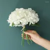 Decorative Flowers 5 Branch Peony Bunch Silk Bouquet For Wedding Decoration Bridal Holding Home Artificial