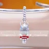 925 Sterling Silver Festive Nutcracker 2022 Dangle Charm Bead Fits European Pandora Style Jewelry Charm Bracelets