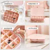 Sieraden Pouches 30 Grids Grote Ruimte Geschenkdoos Plastic Draagbare Oorbel Ketting Organizer Compartiment Container Snuisterijen Case