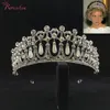 Classic Princess Diana Crown Crystal Pearl Bridal Wedding Tiara Crowns H￥rtillbeh￶r smycken RE3049 T190620352R