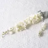 Fleurs artificielles de Simulation de Delphinium, 1 pièce, fausse fleur en soie pour Arrangement de maison, décoration de fête de mariage et de noël