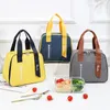 Dinnerware Sets 2022 Portable Lunch Bag Cooler Tote Hangbag Picnic Insulated Box Canvas Thermal Container Men Women Kids Travel