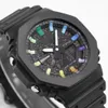 Sportowy cyfrowy kwarc męski zegarek pełna funkcja LED Waterproof Waterproof Time Automatyczne ręce Light Light Starry Oak Series Ultra cienkie zdejmowane zespół