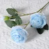 Simulering Artificial Fake Flowers 3 Head Spring Exquisite Peony Home Living Room Dining Table Wedding Decoration