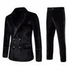 Men's Tracksuits Men's High-end Velvet Suits Dress Jacket Party Costumes And Pants