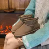 Nouvelle maison classique cheville bottes de neige Faux laine antidérapant chaud hiver botte courte femmes chaussures en cuir véritable Super chaud