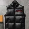 Piumino da uomo Parka nero Piumino Gilet Autunno Inverno Uomo Colletto alla coreana Cappuccio nascosto Anatra impermeabile Gilet senza maniche ZN162 221110