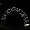 Décoration de mariage brillant météore douche lampe arc fête scène fond support avec LED lumières chaîne pour Festival Photo accessoires