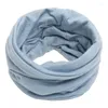 Bandanas Unisex Winter Warm Knitted Ring Solid Scarf Bandana Men Women Fashion Headband Elastic Neck Collar Windproof