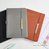 2023-2024 Academic Leather Planner With Calendar Sticker Weekly Monthly Notebook For Appointment Diary Personal Journal