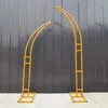 Party Decoration Wedding Backdrop Stand Floral Arch Shelf Horn Outdoor Home Decor Background