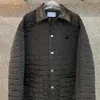 2022 neue männer Baumwolle Jacke Luxus Marke Design Prism Plaid Nylon Kragen warme mantel