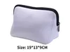 Saco de armazenamento de neoprene de sublimação em branco DIY bolsas femininas sacos de cosméticos à prova d'água com zíper para adultos e crianças wly935