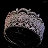 Cabeças de cabeceiras de tamanho grande noivo europeu no noivo tiaras meninas bandas de cabelo acessórios de cabelo de casamento