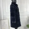 Cappotto di pelliccia da donna Giacca invernale da donna Rex Cappotto caldo Moda