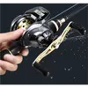 Carretes Baitcasting, pantalla electrónica Digital, medición de profundidad de agua de pesca, herramienta de contador de línea de perfil bajo de alta velocidad 221109