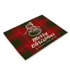 Christmas Table Mat Dining Placemat Decoration For Home Kitchen Party Place Mats Tablecloth Xmas Supplies Gifts SN164