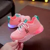 أحذية رياضية أطفال LEVER LED Luminous Sport Run Sneakers عارضة