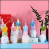 파티 호의 6 PCS 부활절 매달려 토끼 장식품 세트 Colorf 봉제 gnomes 파티 트리 장식 낙달 홈 정원 축제 SU DHDBS